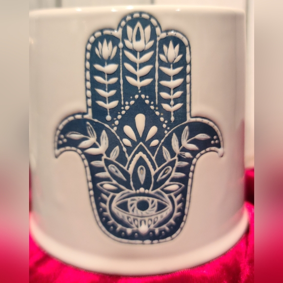 Hand Evil Eye Protection HAND OF MARY/FATIMA coffee m and key chain purse charm - Picture 5 of 8